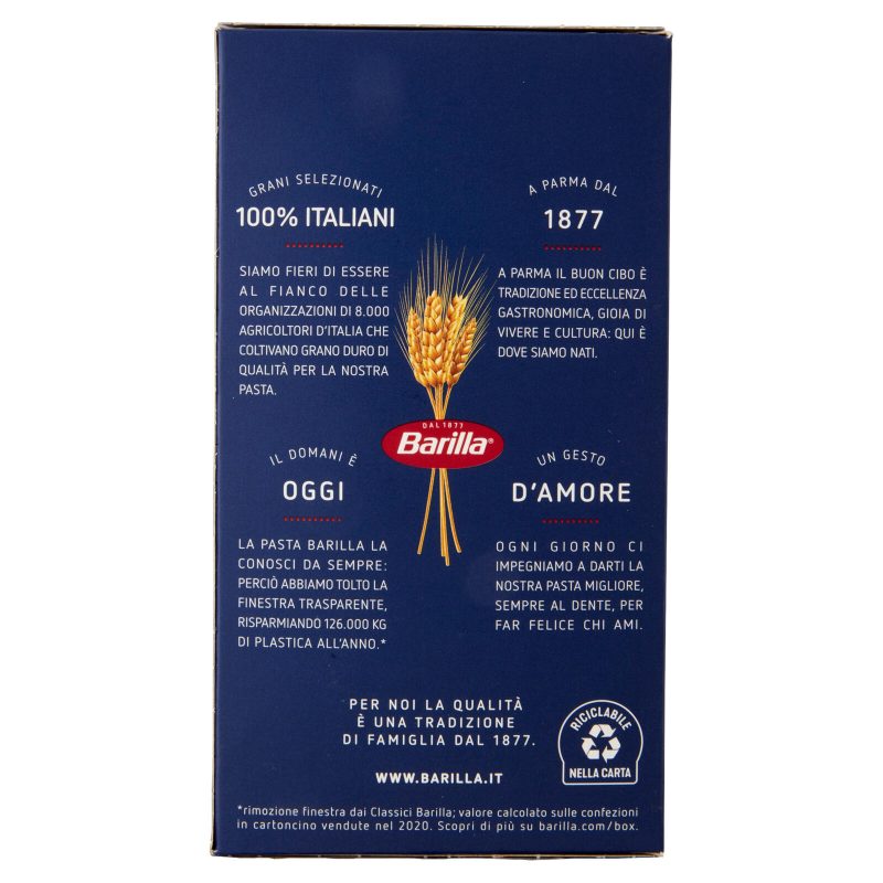 Barilla Pasta Ditalini Lisci n.43 100% Grano Italiano 500g