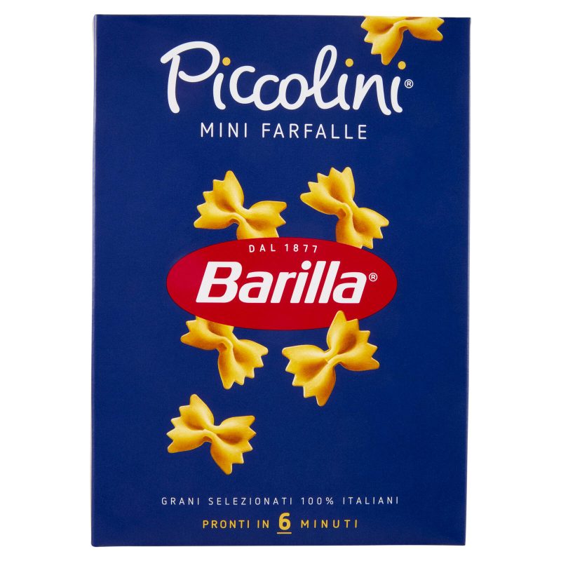 Barilla Pasta Piccolini Mini Farfalle 100% Grano Italiano 500 g