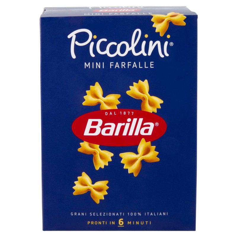 Barilla Pasta Piccolini Mini Farfalle 100% Grano Italiano 500 g