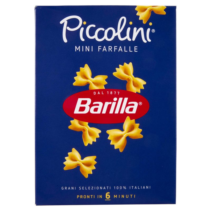 Barilla Pasta Piccolini Mini Farfalle 100% Grano Italiano 500 g