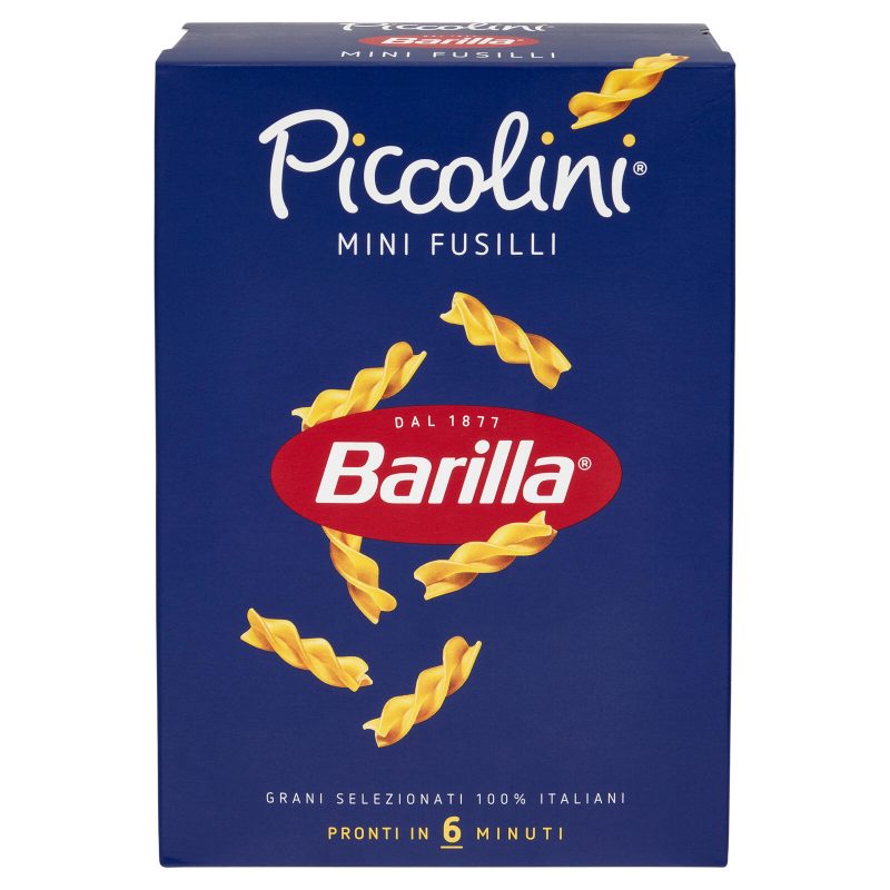 Barilla Pasta Piccolini Mini Fusilli 100% Grano Italiano 500 g