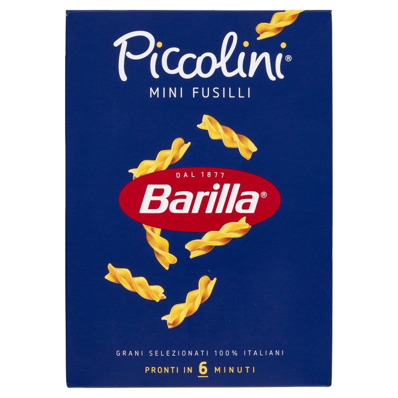 Barilla Pasta Piccolini Mini Fusilli 100% Grano Italiano 500 g