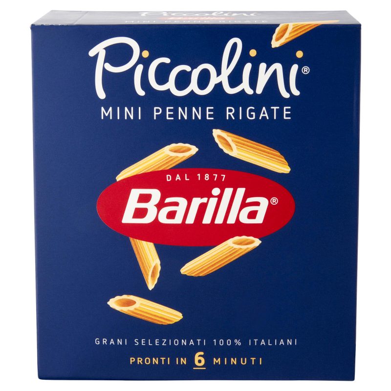 Barilla Pasta Piccolini Mini Penne Rigate 100% Grano Italiano 500 g