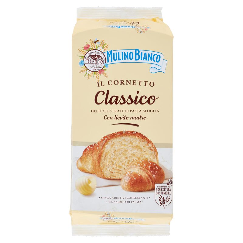 Mulino Bianco Cornetti Classici Merenda senza Additivi Conservanti 6 pezzi 240g