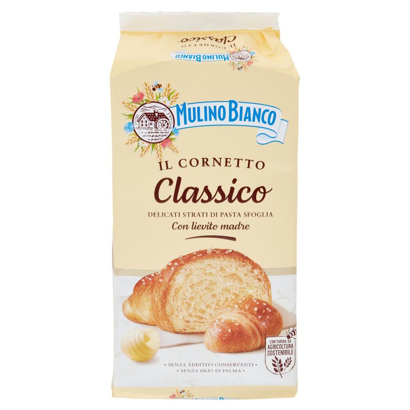 Mulino Bianco Cornetti Classici Merenda senza Additivi Conservanti 6 pezzi 240g