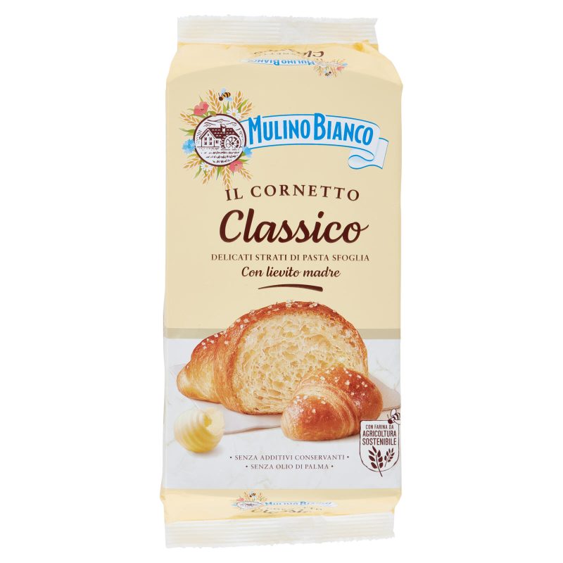 Mulino Bianco Cornetti Classici Merenda senza Additivi Conservanti 6 pezzi 240g