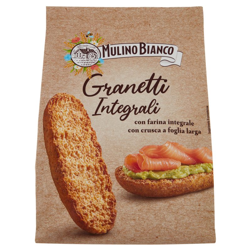 Mulino Bianco Granetti Crostini integrali Ricchi di Fibre 280 g