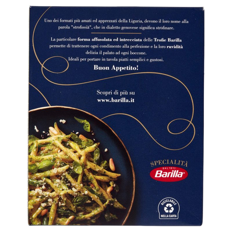 Barilla Pasta Specialità Trofie 100% Grano Italiano 500g