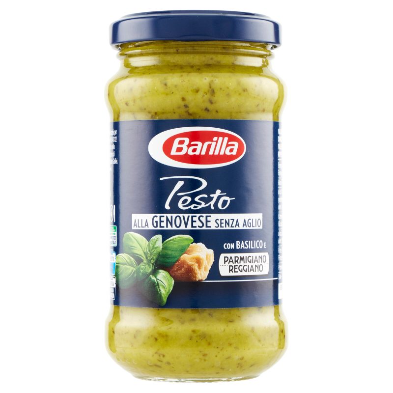 Barilla Pesto alla Genovese senza Aglio Condimento e Sugo per Pasta 190 g