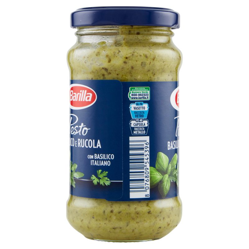 Barilla Pesto Basilico e Rucola Condimento e Sugo per Pasta 190 g