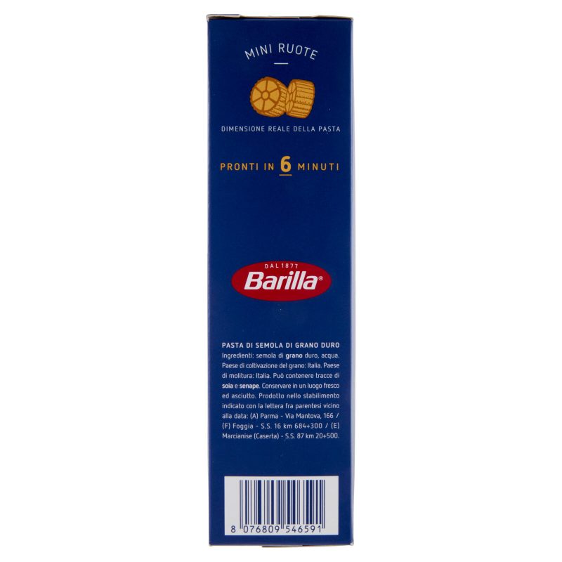 Barilla Pasta Piccolini Mini Ruote 100% Grano Italiano 500 g