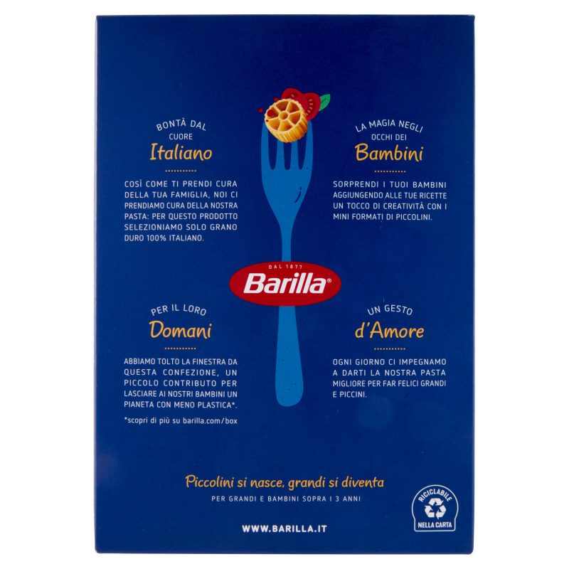 Barilla Pasta Piccolini Mini Ruote 100% Grano Italiano 500 g