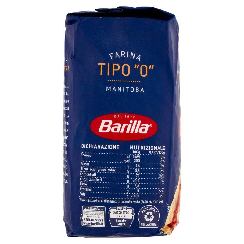 Barilla Farina Tipo "0" Tipo Manitoba 1000 g