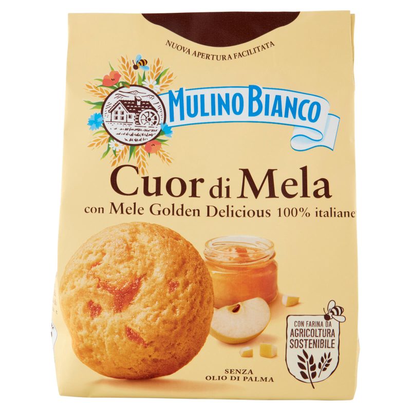 Mulino Bianco Cuor di Mela Biscotti con Mele 100% Italiane 300g