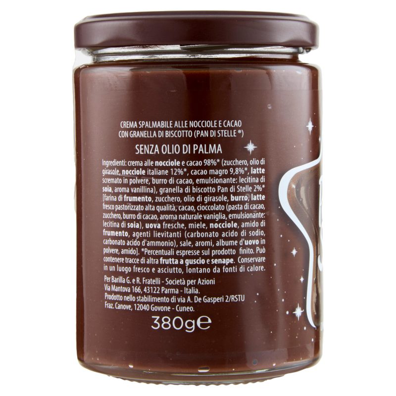 Pan di Stelle Crema al Cacao Nocciole e Granella di Biscotto 380g