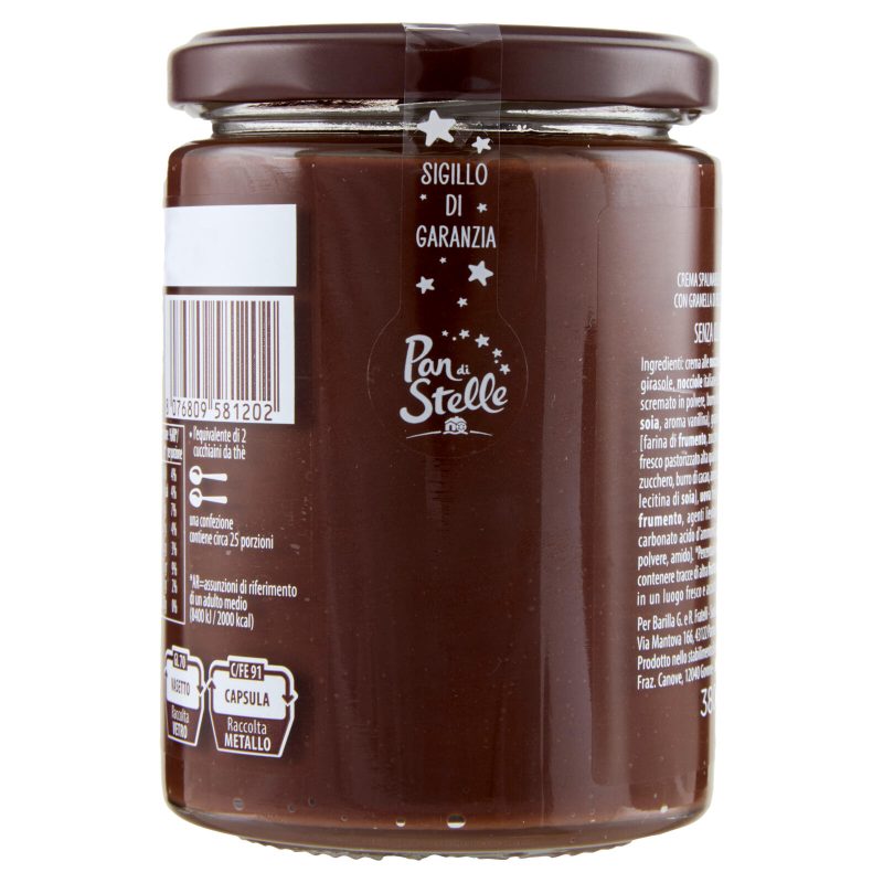 Pan di Stelle Crema al Cacao Nocciole e Granella di Biscotto 380g