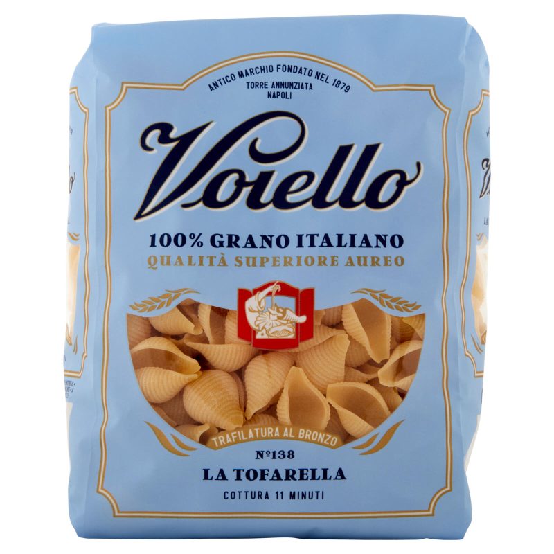 Voiello Pasta La Tofarella N°138 grano Aureo 100% italiano Trafilata bronzo 500g