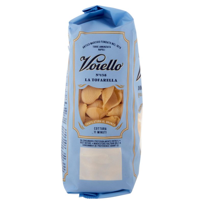 Voiello Pasta La Tofarella N°138 grano Aureo 100% italiano Trafilata bronzo 500g