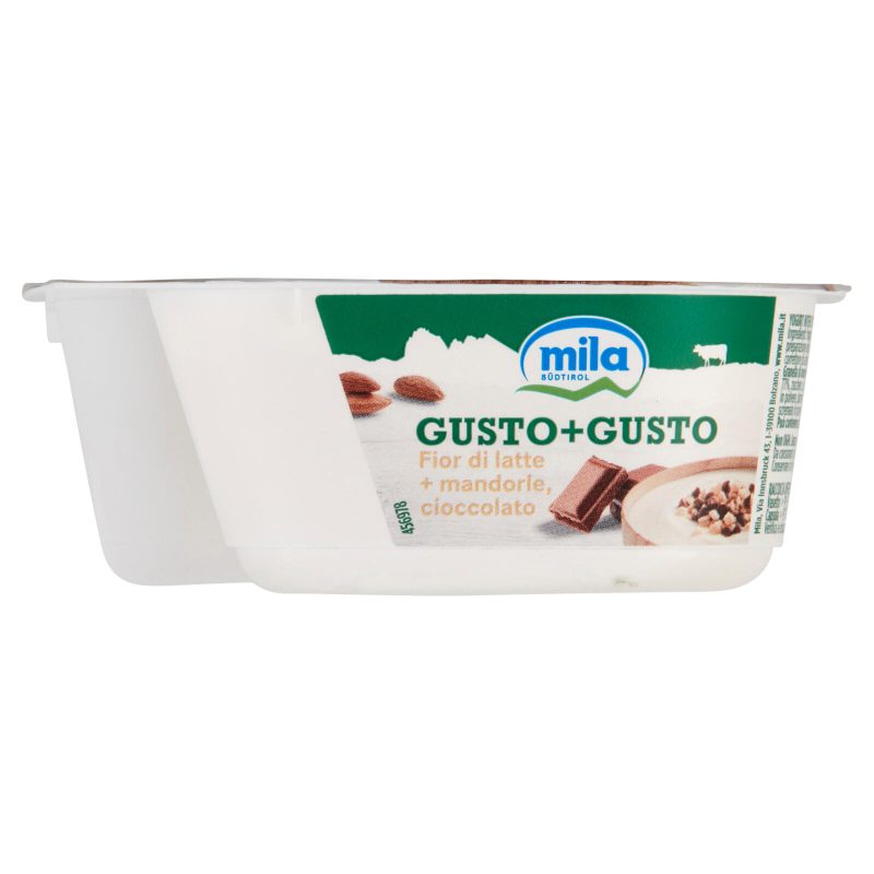 mila Gusto+Gusto Fior di latte + mandorle, cioccolato 150 g