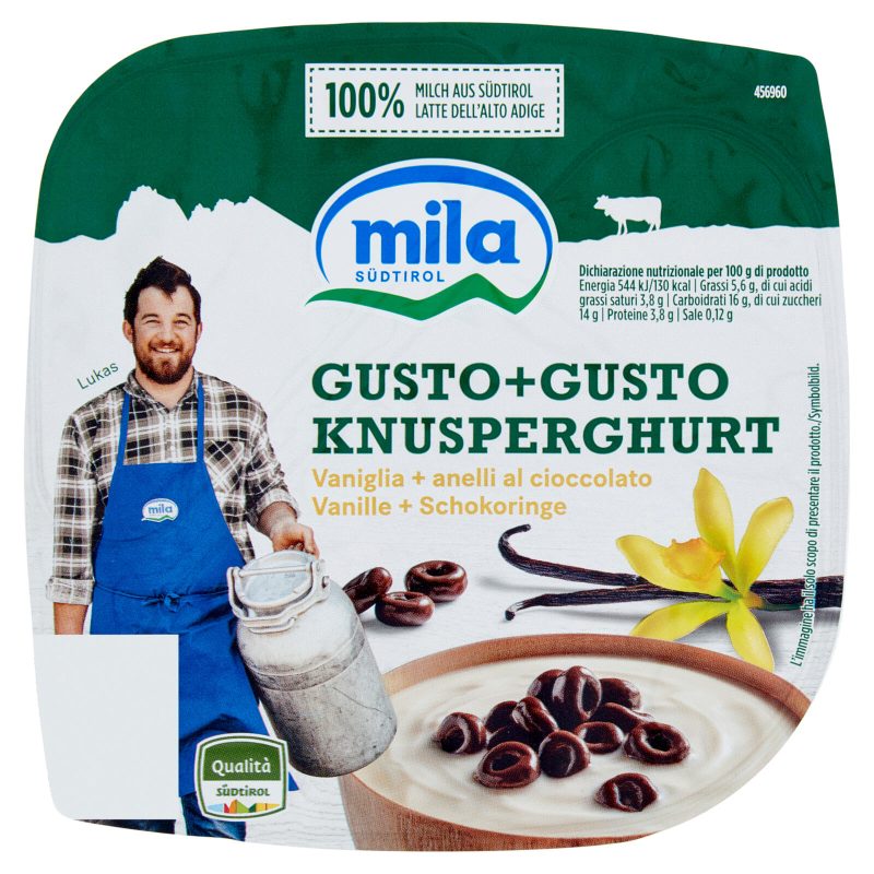 mila Gusto+Gusto Vaniglia + anelli di cioccolato 150 g