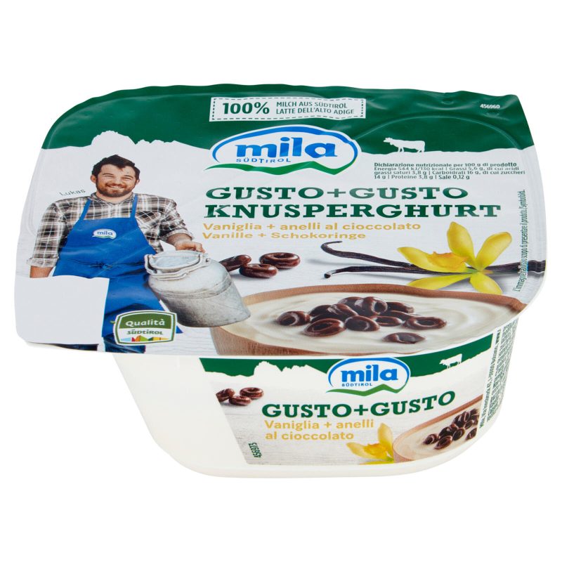 mila Gusto+Gusto Vaniglia + anelli di cioccolato 150 g