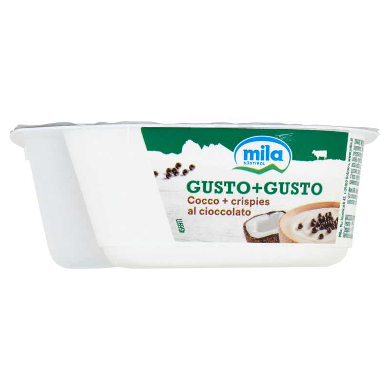 mila Gusto+Gusto Cocco + crispies al cioccolato 150 g