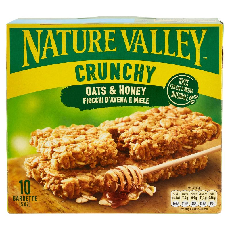 Nature Valley Crunchy Fiocchi d'Avena e Miele 5 x 42 g