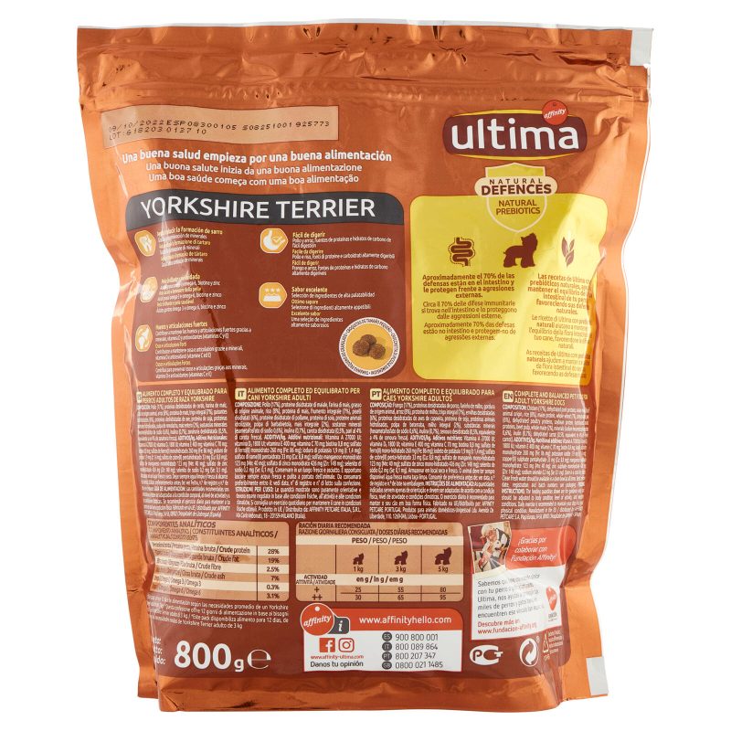 Ultima Yorkshire Terrier Pollo 800 g