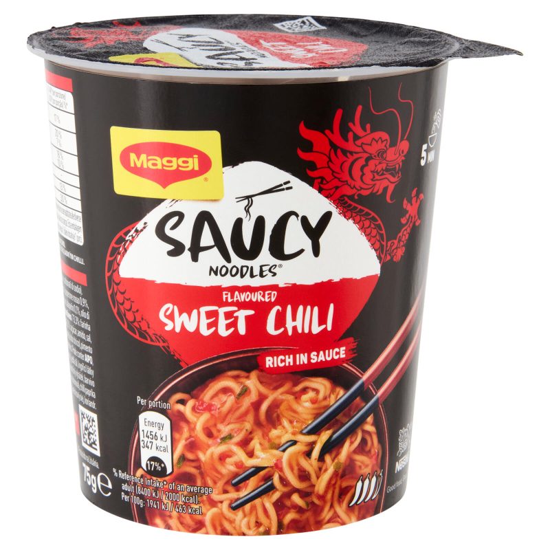 MAGGI Saucy Noodles Chili Dolce 1 porzione Cup 75g