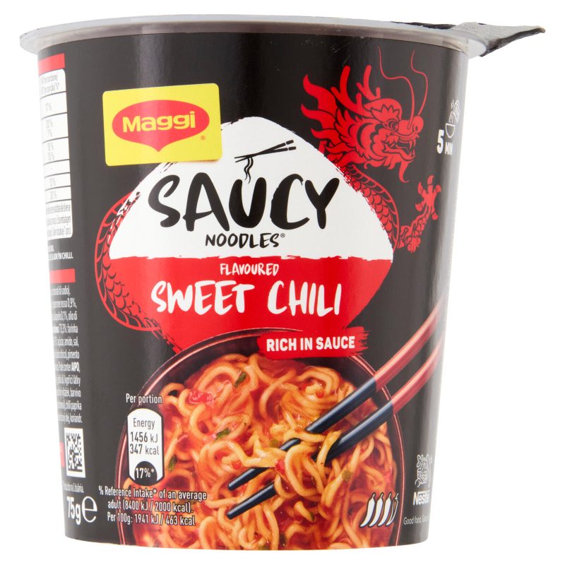 MAGGI Saucy Noodles Chili Dolce 1 porzione Cup 75g