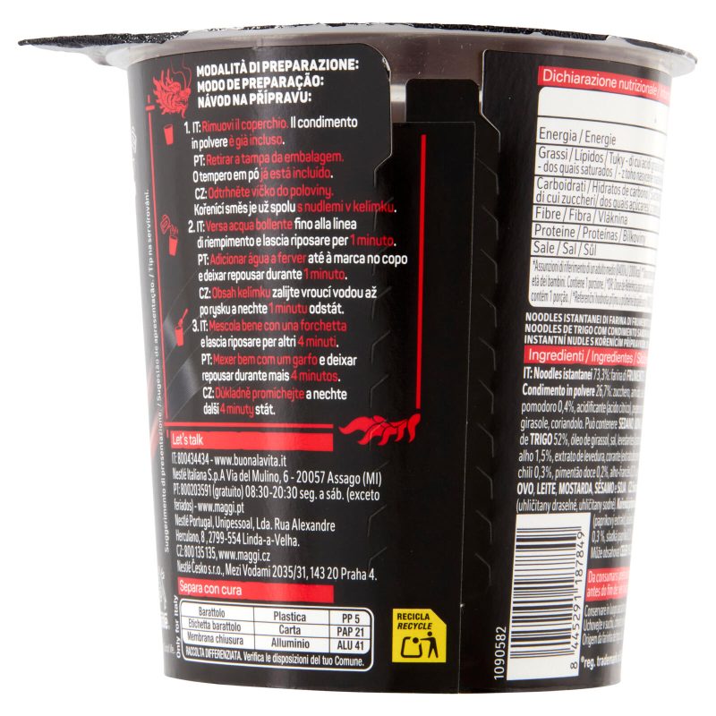 MAGGI Saucy Noodles Chili Dolce 1 porzione Cup 75g