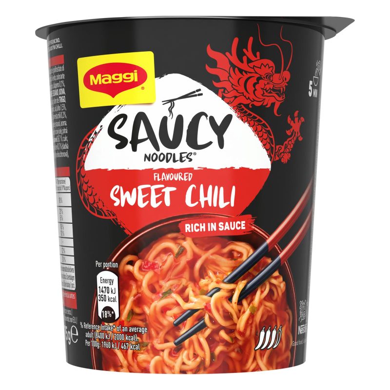 MAGGI Saucy Noodles Chili Dolce 1 porzione Cup 75g