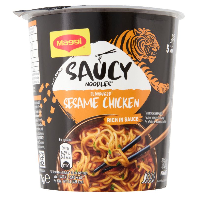 MAGGI Saucy Noodles Pollo e Sesamo 1 porzione Cup 75g