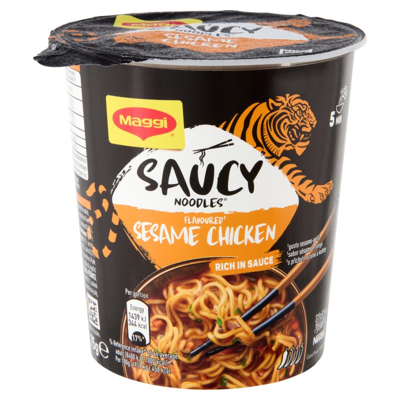 MAGGI Saucy Noodles Pollo e Sesamo 1 porzione Cup 75g