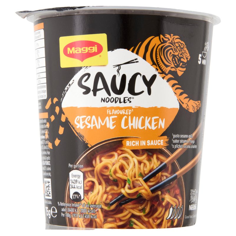 MAGGI Saucy Noodles Pollo e Sesamo 1 porzione Cup 75g