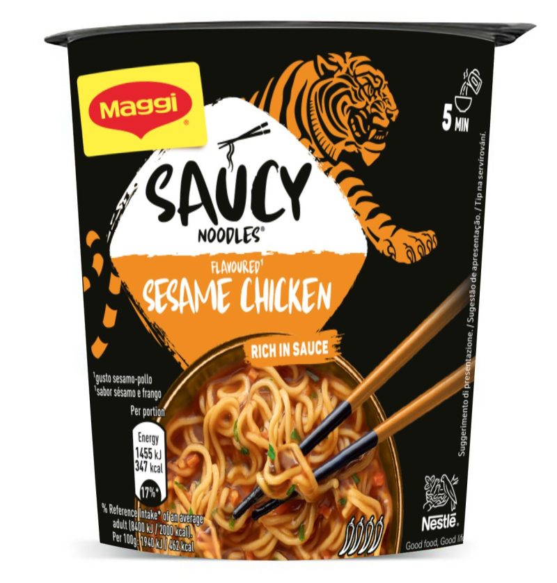 MAGGI Saucy Noodles Pollo e Sesamo 1 porzione Cup 75g