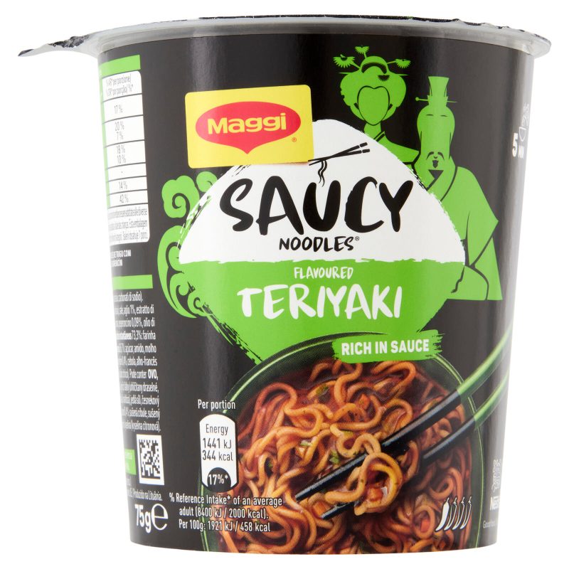 MAGGI Saucy Noodles Teriyaki 1 porzione Cup 75g