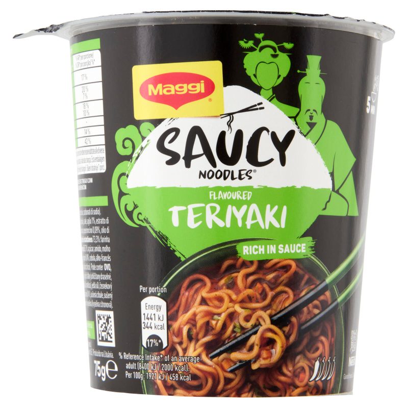 MAGGI Saucy Noodles Teriyaki 1 porzione Cup 75g