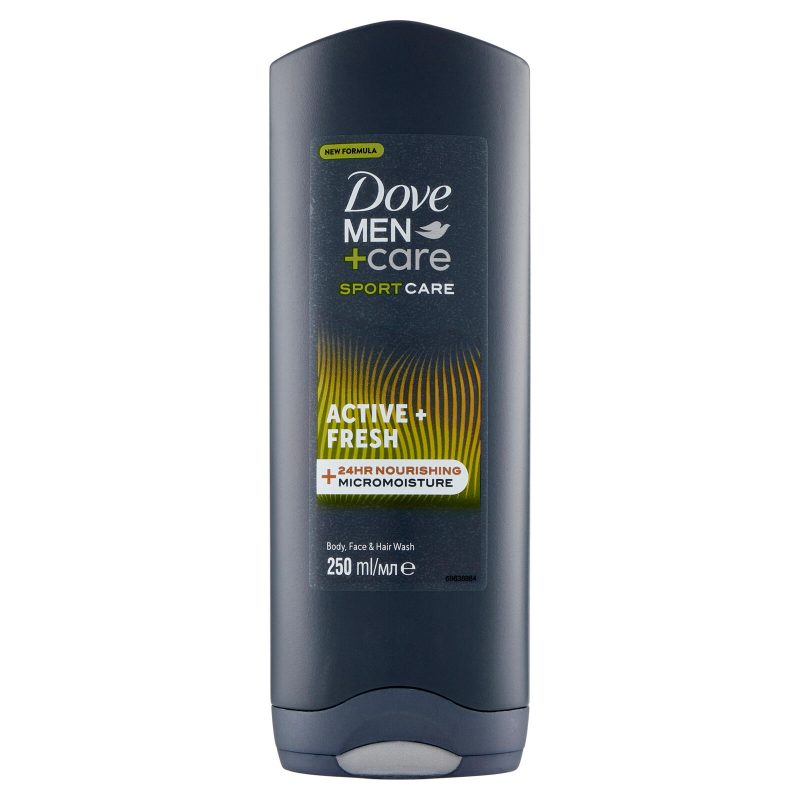 Dove Men+Care Sport Care Active + Fresh Body, Face & Hair Wash 250 ml