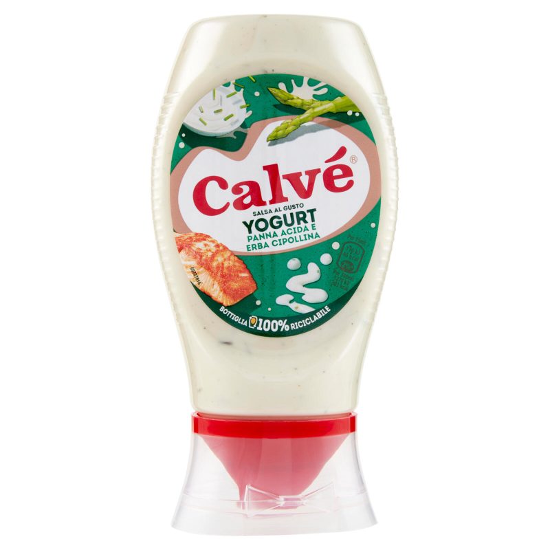 Calvé Salsa al Gusto Yogurt Panna Acida e Erba Cipollina 250 ml