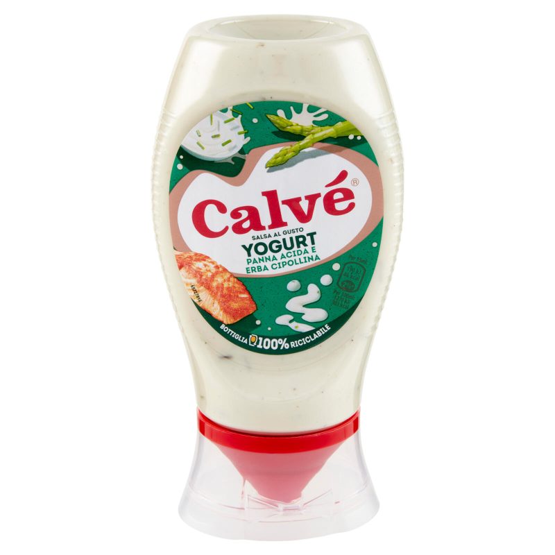 Calvé Salsa al Gusto Yogurt Panna Acida e Erba Cipollina 250 ml