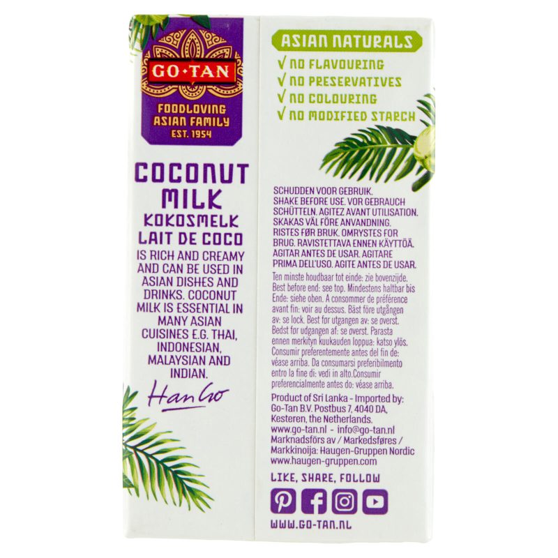 Go-Tan Asian Naturals Coconut Milk 250 ml