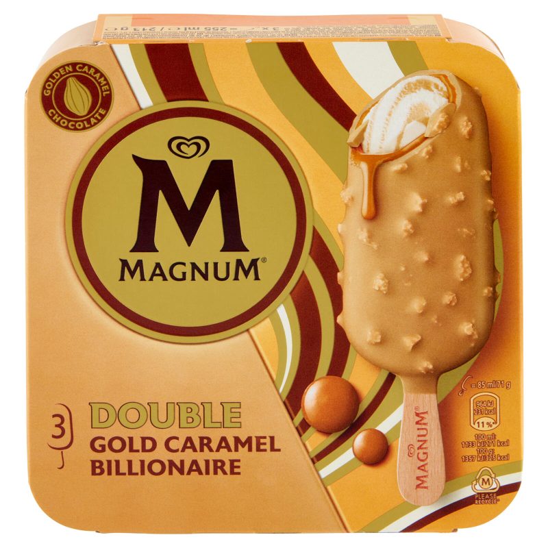 Magnum Double Gold Caramel Billionaire 3 x 71 g