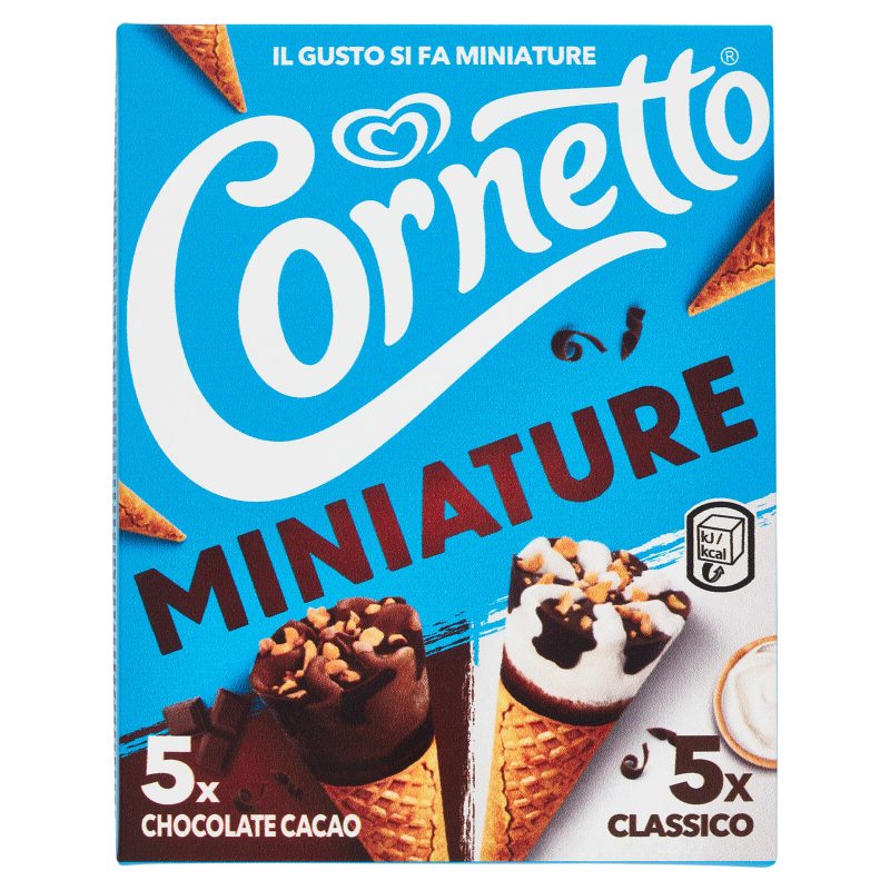 Cornetto Algida Miniature 5 Classico 5 Chocolate Cacao 190 g