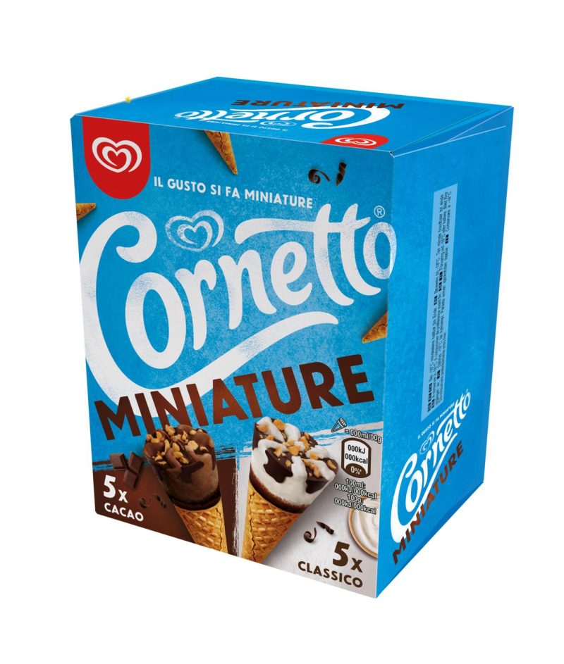 Cornetto Algida Miniature 5 Classico 5 Chocolate Cacao 190 g