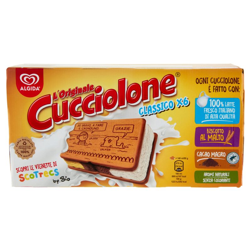 Algida l'Originale Cucciolone Classico 6 x 480 g