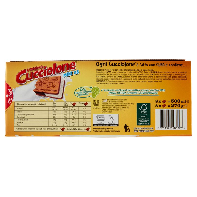 Algida l'Originale Cucciolone Mini 8 x 270 g