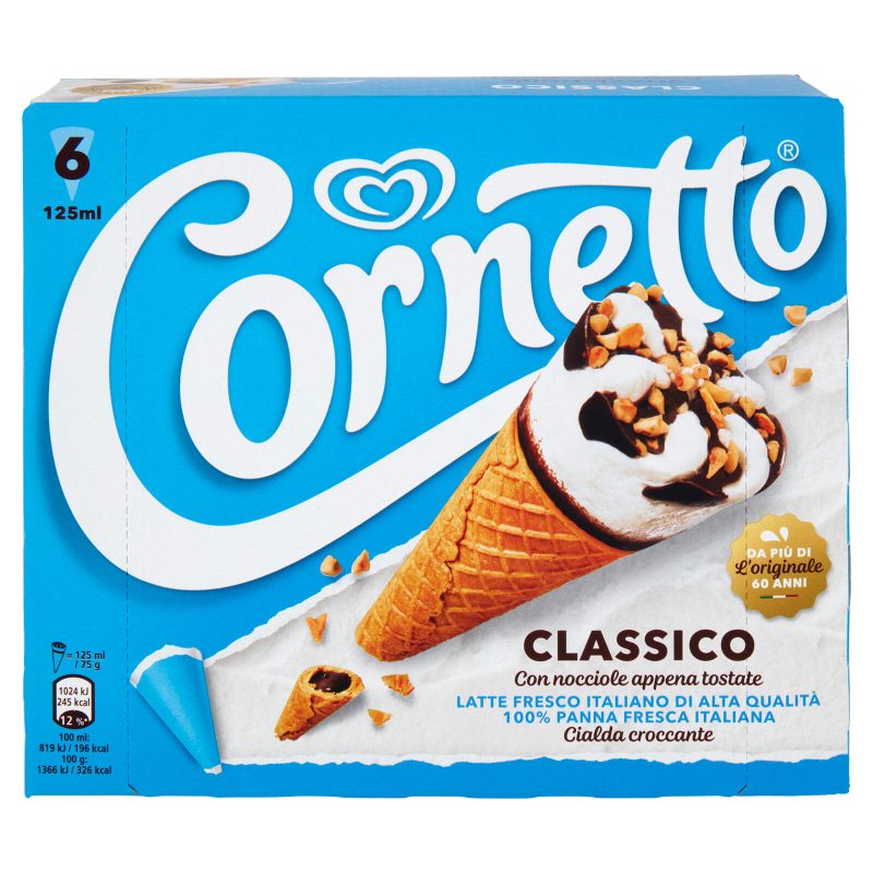 Cornetto Algida Classico 6 Gelati 450 g