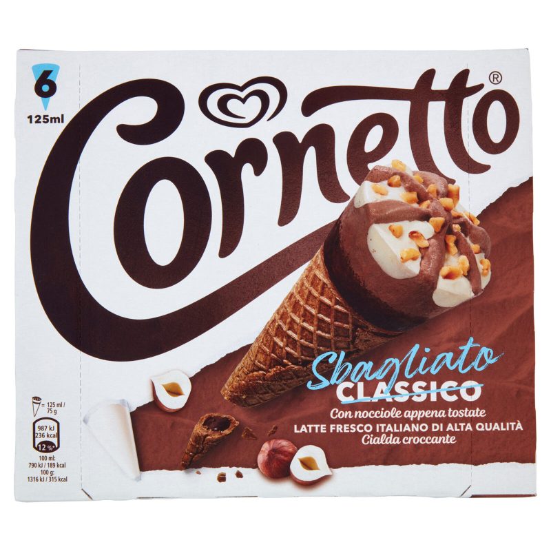 Cornetto Algida Sbagliato 6 Gelati 450 g