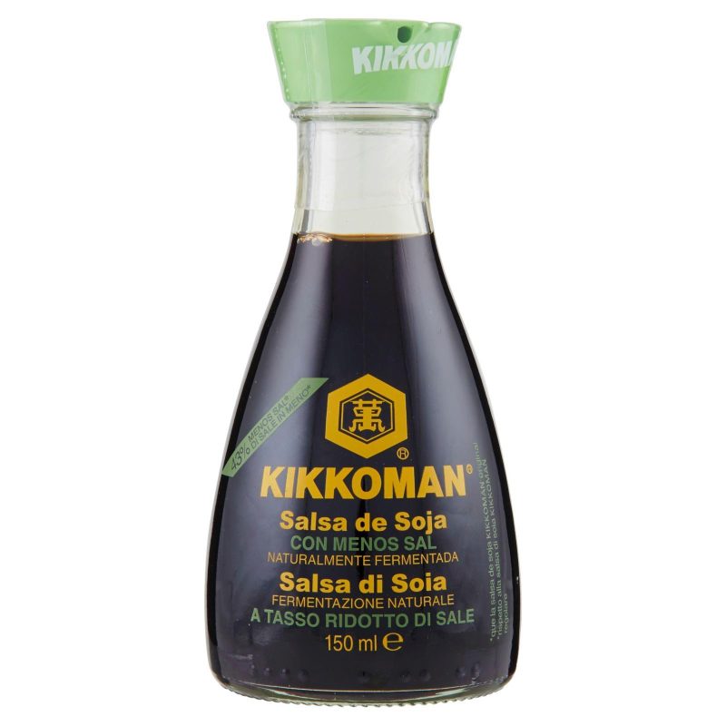 Kikkoman Salsa di Soia a Tasso Ridotto di Sale 150 ml